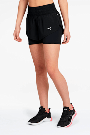 Short d’entraînement pour femme 2 en 1 Last Lap, Puma Black, extralarge